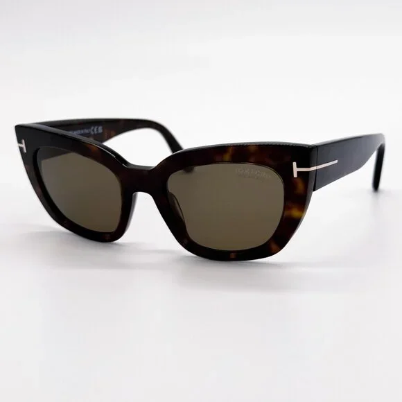 NEW TOM FORD SUNGLASSES ATHENA TF1190 52H POLARIZED HAVANA 